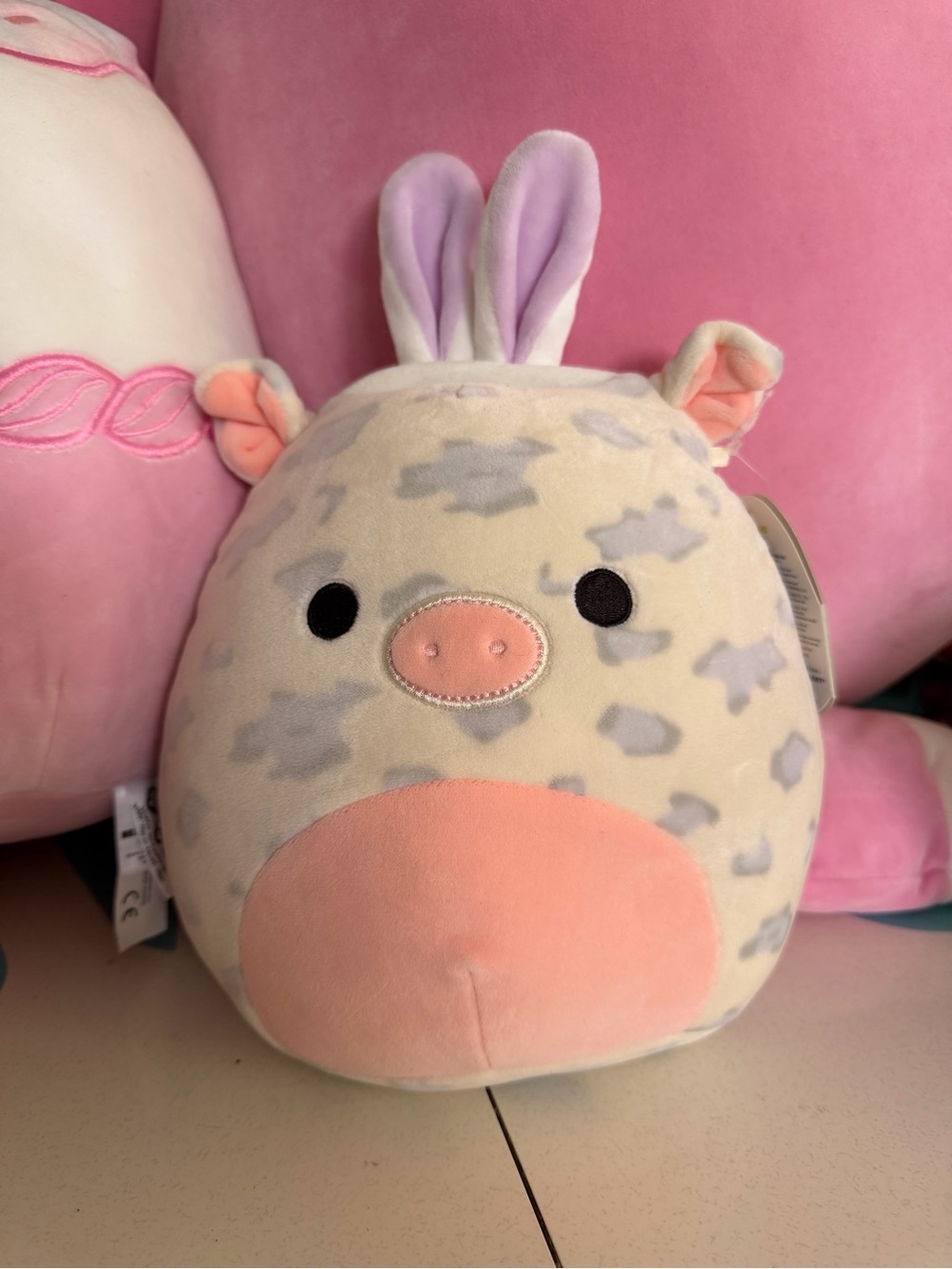 Squishmallow 8” Rosie Pig - Easter w/ Bunny Ears